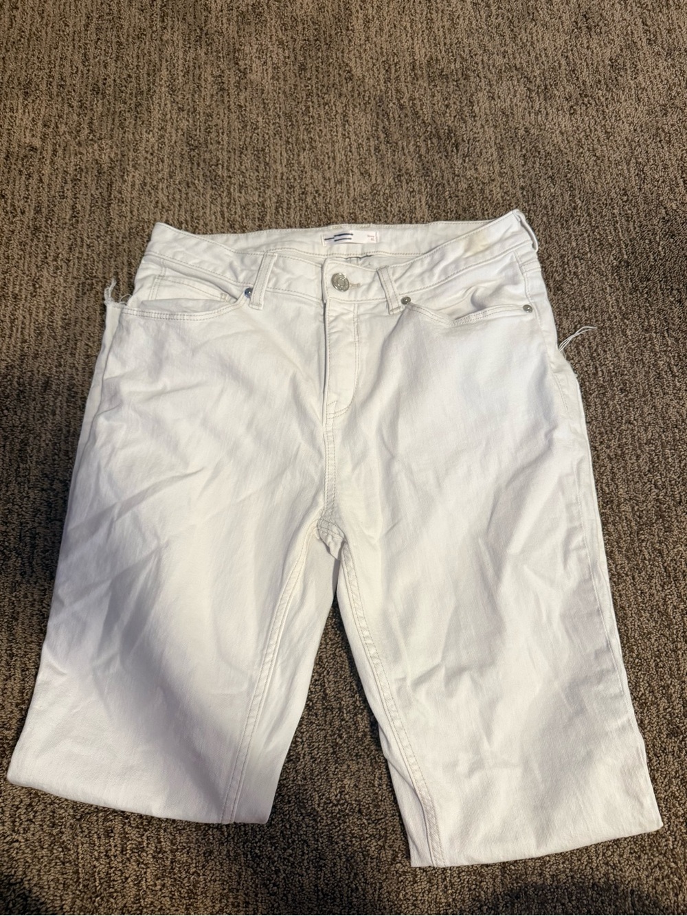 Womens White Denim Jeans